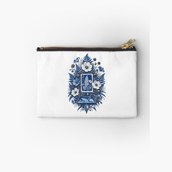Item preview, Botanical Cyanotype Wildflower Sun Print Art designed and sold by UrbanCanvvas.