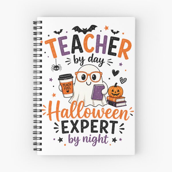 Item preview, Teacher by Day Halloween Expert by Night – Cute Ghost Teacher Design designed and sold by Gallery-yuuna .