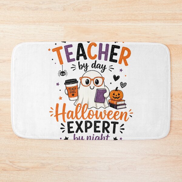 Item preview, Teacher by Day Halloween Expert by Night – Cute Ghost Teacher Design designed and sold by Gallery-yuuna .