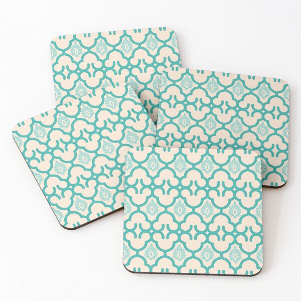 Item preview, Turquoise Damask Vintage Seamless Pattern designed and sold by prapapon.