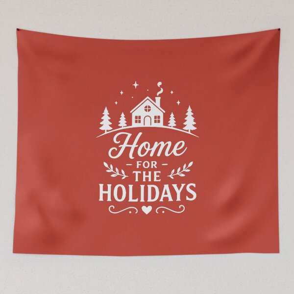 Item preview, Home For The Holidays – Cozy Christmas Cabin Art designed and sold by Tklezardesigns.