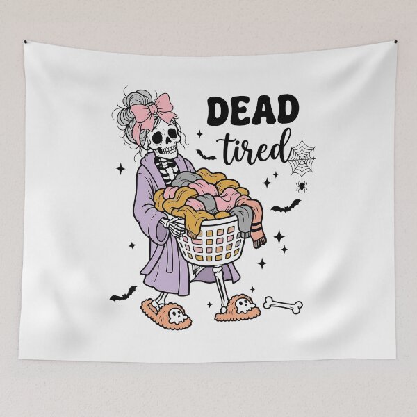 Item preview, Dead Tired Funny Halloween Mom Skeleton designed and sold by KroghDs.