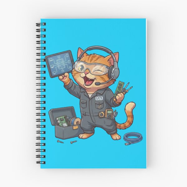 Item preview, Cute Computer Tech Cat designed and sold by zaoroo shop.
