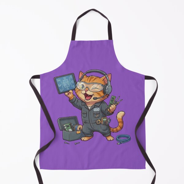 Item preview, Cute Computer Tech Cat designed and sold by zaoroo shop.
