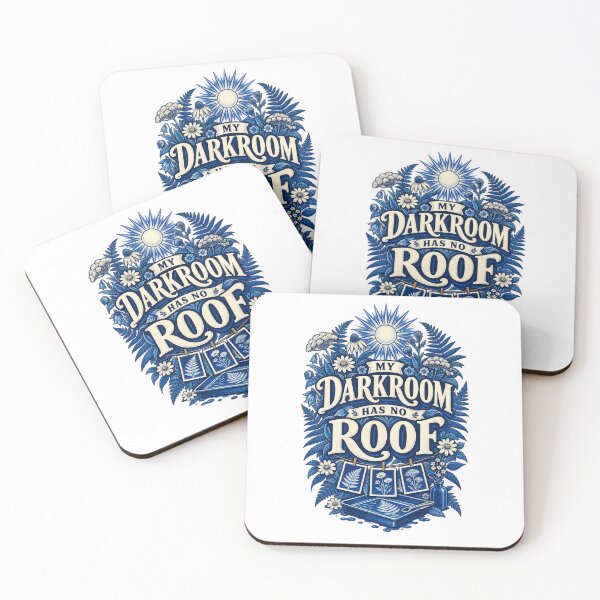Item preview, Botanical Cyanotype Pun — My Darkroom Has No Roof designed and sold by UrbanCanvvas.