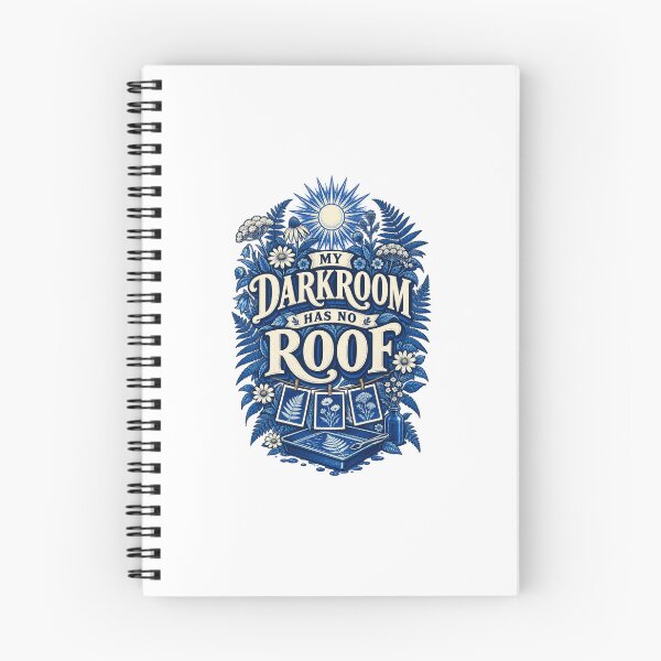 Item preview, Botanical Cyanotype Pun — My Darkroom Has No Roof designed and sold by UrbanCanvvas.