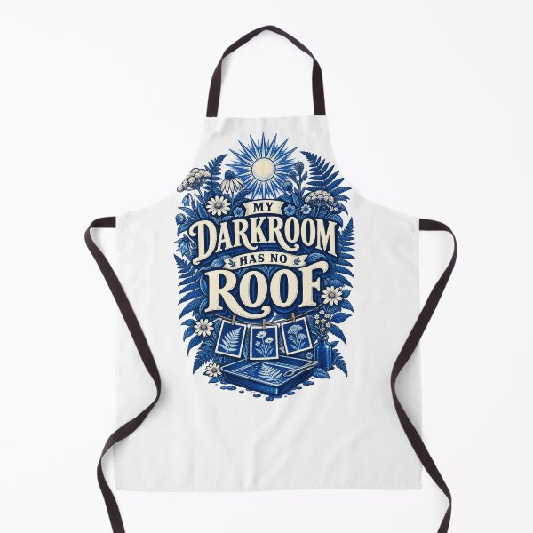 Item preview, Botanical Cyanotype Pun — My Darkroom Has No Roof designed and sold by UrbanCanvvas.