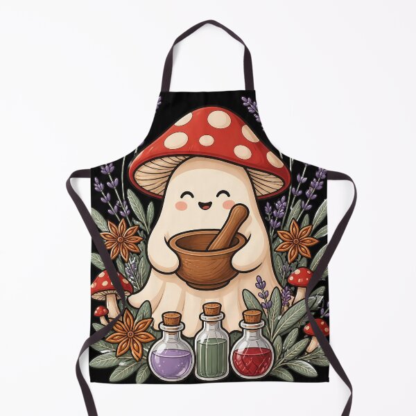 Item preview, Cozy Ghost Mushroom Apothecary designed and sold by Fun2Fentastic.