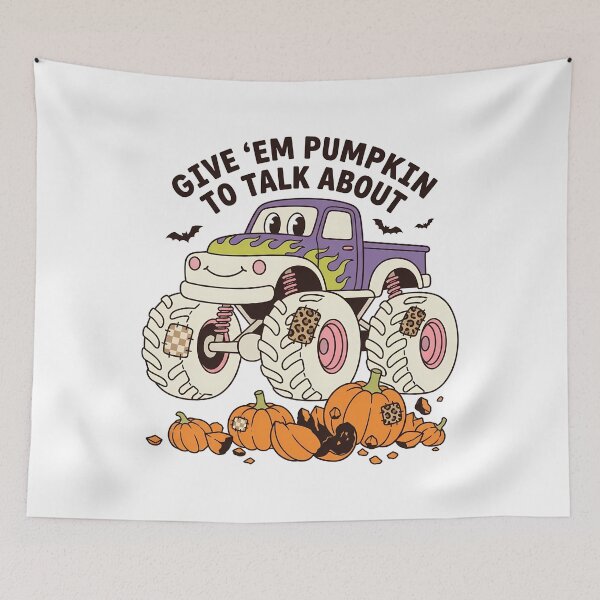 Item preview, Pumpkin Monster Truck Cute Halloween Kids designed and sold by KroghDs.