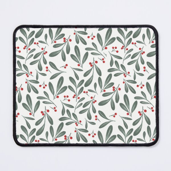 Item preview, Christmas Holly Pattern | Red & Green Botanical Holiday Seamless Design designed and sold by TheSpellboundArtist.