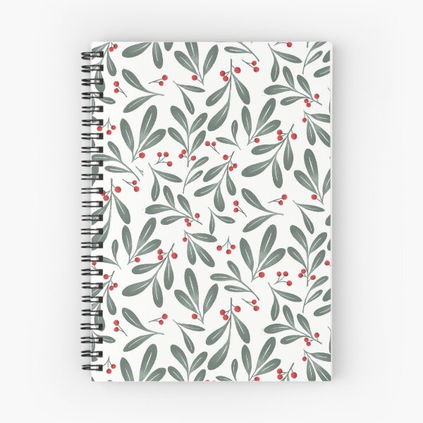 Item preview, Christmas Holly Pattern | Red & Green Botanical Holiday Seamless Design designed and sold by TheSpellboundArtist.