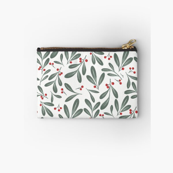Item preview, Christmas Holly Pattern | Red & Green Botanical Holiday Seamless Design designed and sold by TheSpellboundArtist.