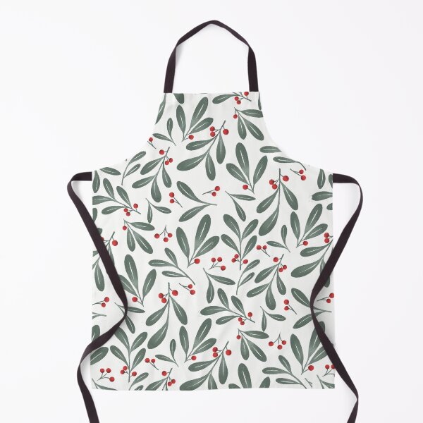 Item preview, Christmas Holly Pattern | Red & Green Botanical Holiday Seamless Design designed and sold by TheSpellboundArtist.