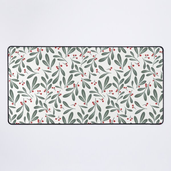 Item preview, Christmas Holly Pattern | Red & Green Botanical Holiday Seamless Design designed and sold by TheSpellboundArtist.