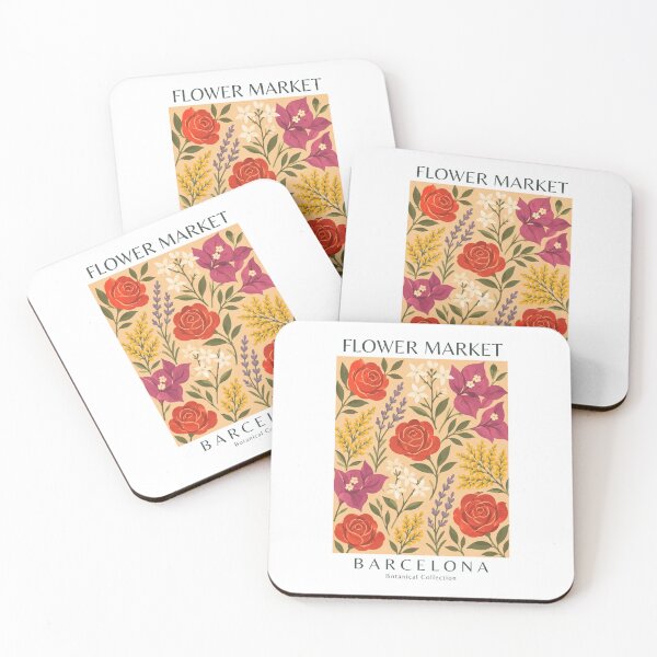 Item preview, Barcelona - Flower Market designed and sold by StudioRedKoala.