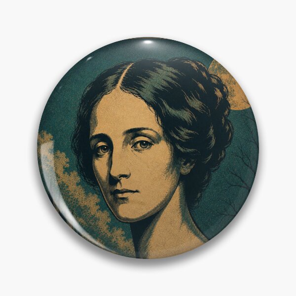 Item preview, Mary Shelley Vintage Gothic Portrait Frankenstein Author designed and sold by ValentinaHramov.