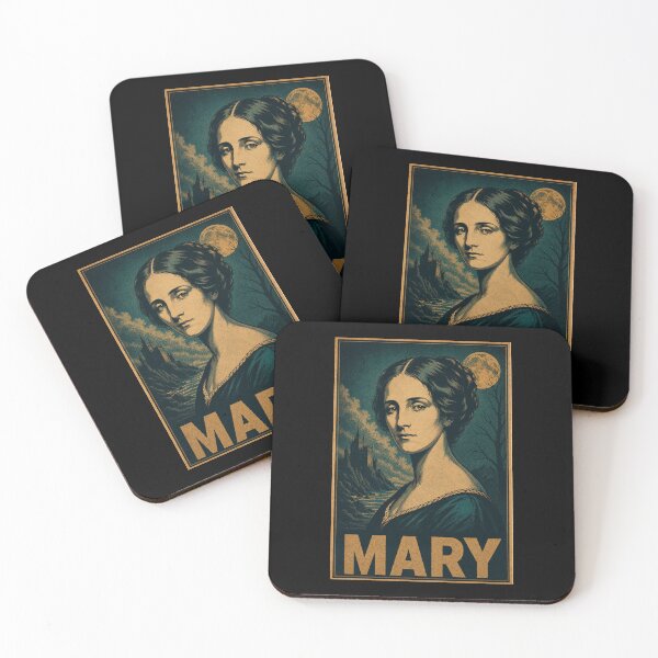 Item preview, Mary Shelley Vintage Gothic Portrait Frankenstein Author designed and sold by ValentinaHramov.