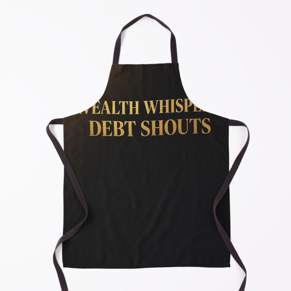 Item preview, Wealth Whispers, Debt Shouts | Gold Accent Finance Poster designed and sold by Zaramodo.