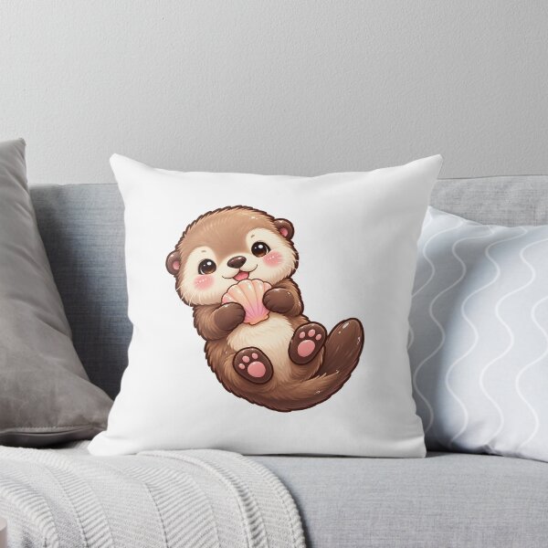 Item preview, Kawaii Otter Holding a Seashell designed and sold by Krys-Designs.