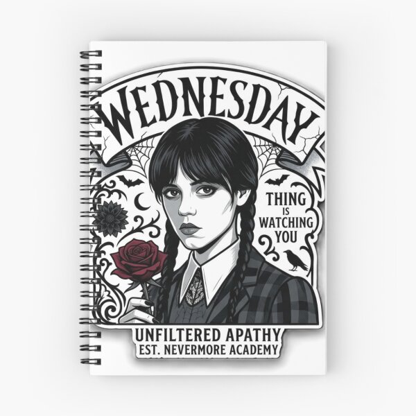 Item preview, Wednesday Addams - Unfiltered Apathy | Vintage Gothic Design designed and sold by wondershow.