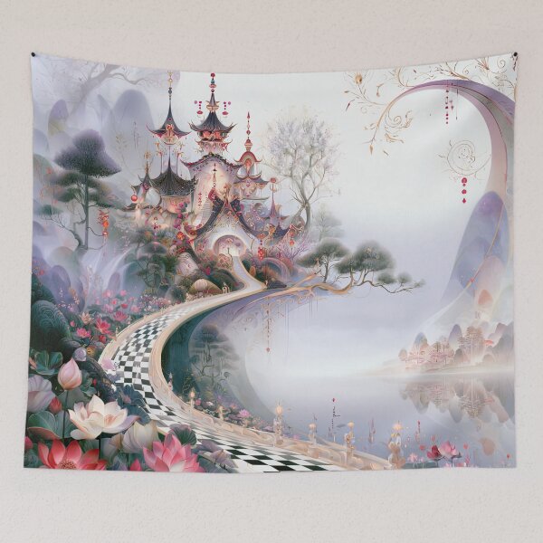 Item preview, Sanctuary of the Moonlit Pagoda designed and sold by bloorose.
