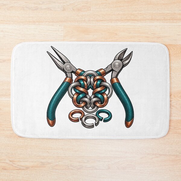 Item preview, Chainmaille Pliers and Byzantine Weave Design designed and sold by UrbanCanvvas.