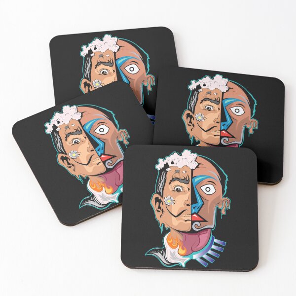Item preview, Split Mind – Surreal Abstract Face Art designed and sold by LinaDesign Store.