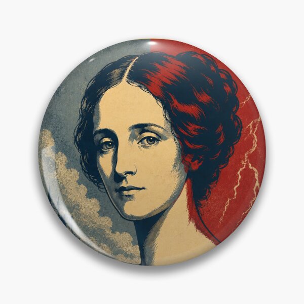 Item preview, Mary Shelley Vintage Gothic Portrait Frankenstein Author designed and sold by ValentinaHramov.