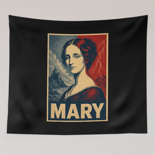Item preview, Mary Shelley Vintage Gothic Portrait Frankenstein Author designed and sold by ValentinaHramov.