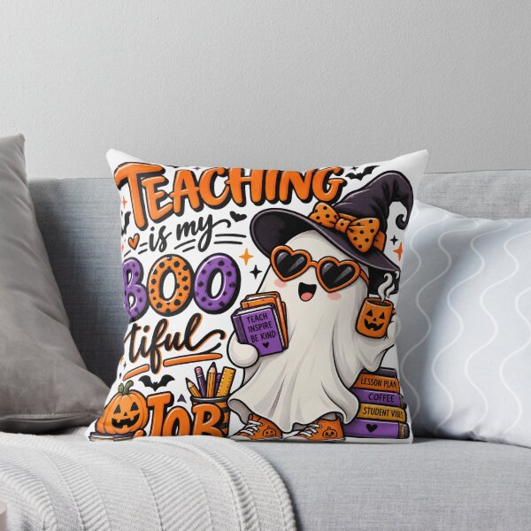 Item preview, Teaching Is My Boo-tiful Job – Cute Halloween Ghost Teacher Design designed and sold by Gallery-yuuna .