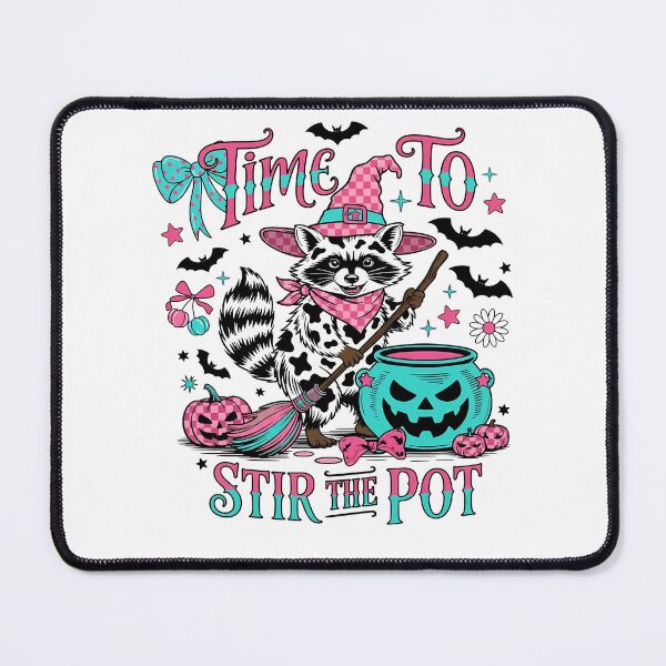 Item preview, Time To Stir The Pot Halloween Witch Raccoon designed and sold by KroghDs.