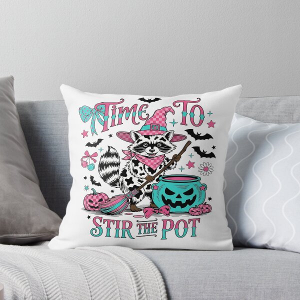 Item preview, Time To Stir The Pot Halloween Witch Raccoon designed and sold by KroghDs.