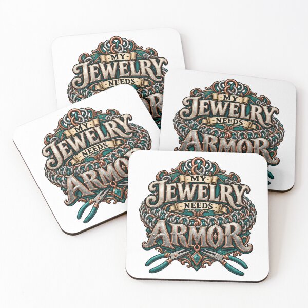 Item preview, Chainmaille Maker Pun — My Jewelry Needs Armor designed and sold by UrbanCanvvas.