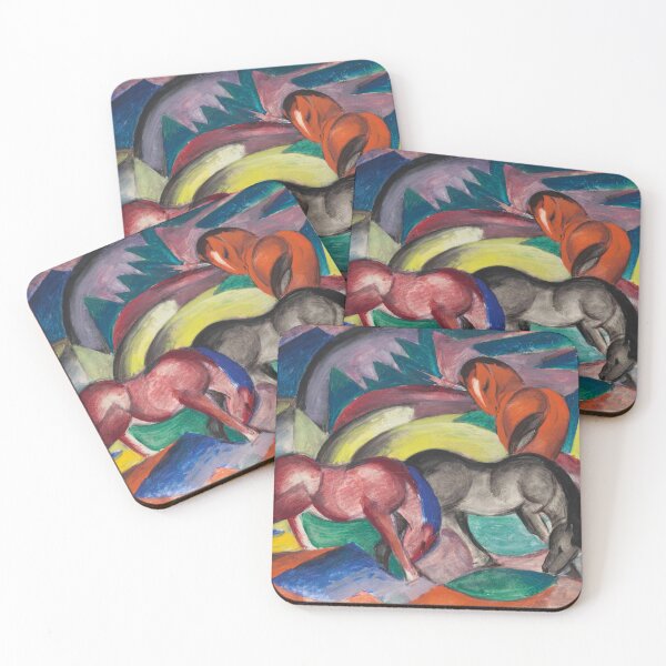 Item preview, Vintage Horse Wall Art, Three Horses Print, Franz Marc Expressionist Art designed and sold by RickE.