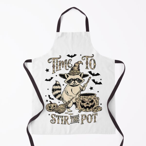 Item preview, Time To Stir The Pot Halloween Witch Raccoon designed and sold by KroghDs.
