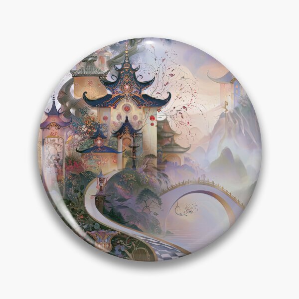 Item preview, Bridge to the Celestial Pagoda designed and sold by bloorose.