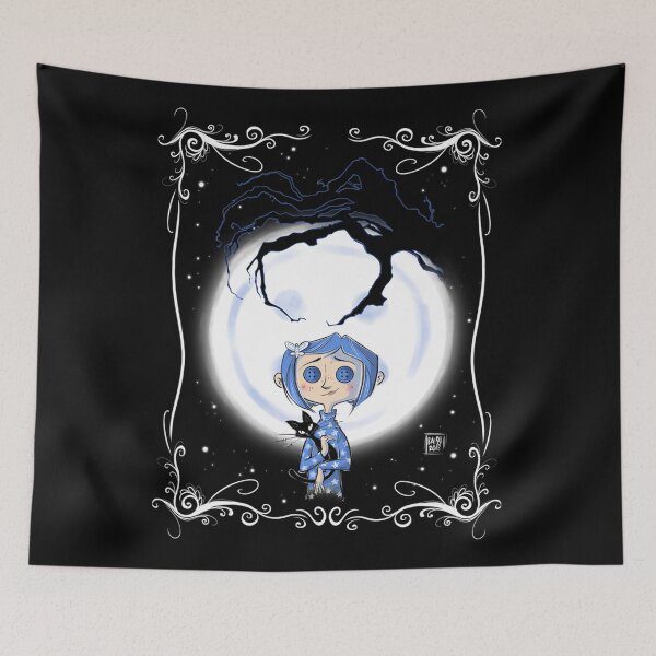 Item preview, Coraline Halloween Movies Film Vintage designed and sold by RiosRickets.