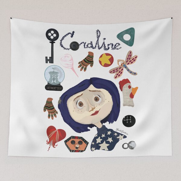 Item preview, Movies Halloween Coraline Vintage Film designed and sold by RiosRickets.