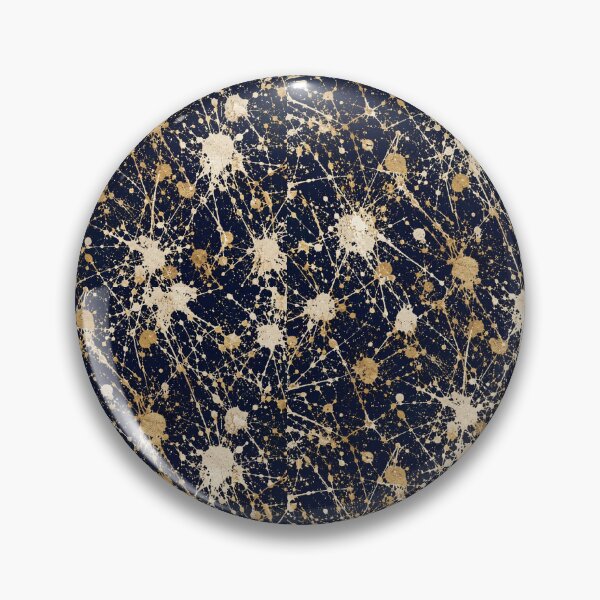 Item preview, Midnight Gold Splatter Action Abstract Art designed and sold by THE SPLATTERED HAUS BY SAGE BANKS.