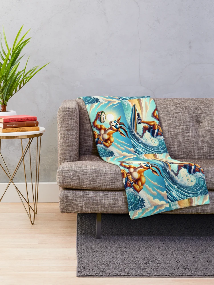 Thumbnail 2 of 6, Throw Blanket, Springboks Rugby designed and sold by SaltCraft.