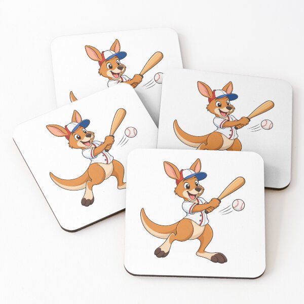 Item preview, Happy Kangaroo Playing Baseball designed and sold by Medya-Tivation.