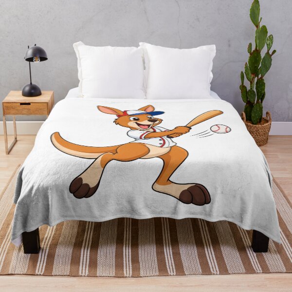 Item preview, Happy Kangaroo Playing Baseball designed and sold by Medya-Tivation.