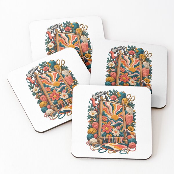 Item preview, Colorful Rug Tufting Studio Frame Art designed and sold by UrbanCanvvas.