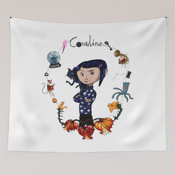 Item preview, Film Coraline Movies Halloween Vintage designed and sold by RiosRickets.