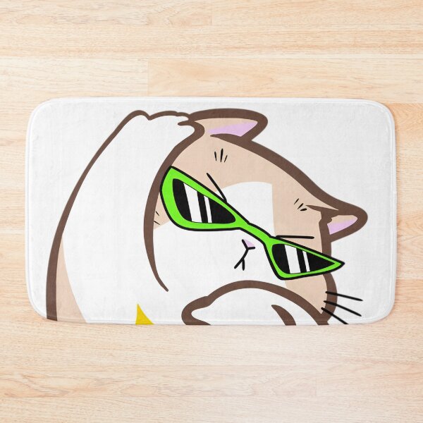 Item preview, Cool Neon Glasses Cat – Funny Cartoon Cat Design designed and sold by Dyan4.
