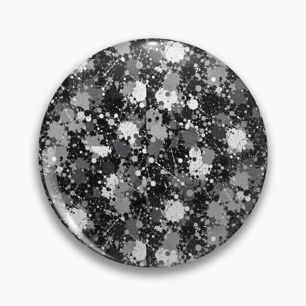 Item preview, Monochrome Splatter Action Abstract Art designed and sold by THE SPLATTERED HAUS BY SAGE BANKS.