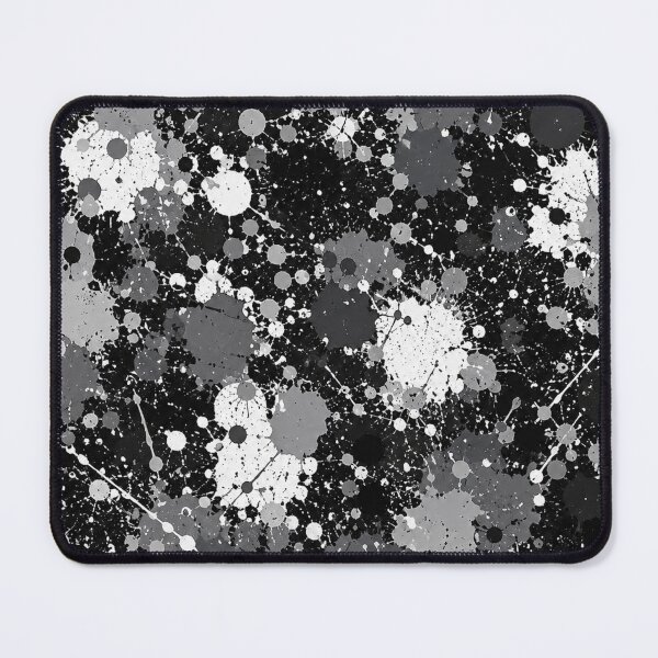 Item preview, Monochrome Splatter Action Abstract Art designed and sold by THE SPLATTERED HAUS BY SAGE BANKS.