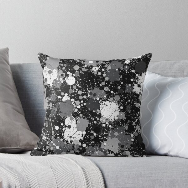 Item preview, Monochrome Splatter Action Abstract Art designed and sold by THE SPLATTERED HAUS BY SAGE BANKS.
