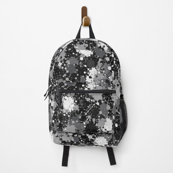 Item preview, Monochrome Splatter Action Abstract Art designed and sold by THE SPLATTERED HAUS BY SAGE BANKS.