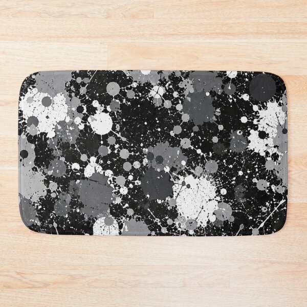 Item preview, Monochrome Splatter Action Abstract Art designed and sold by THE SPLATTERED HAUS BY SAGE BANKS.